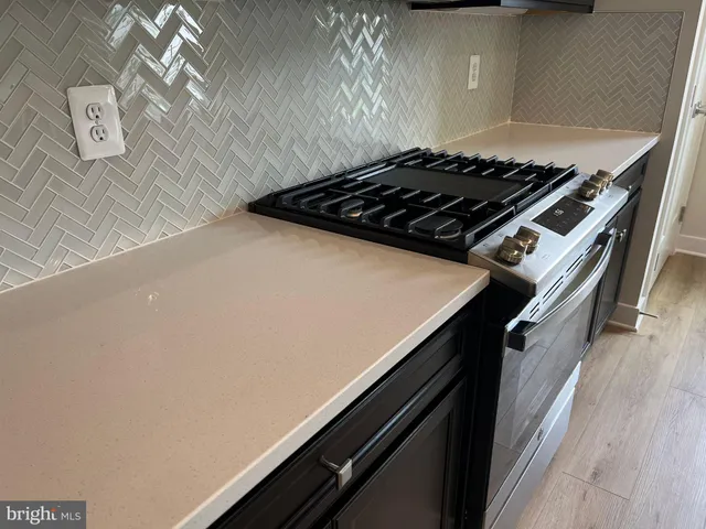 a close up of a stove top oven