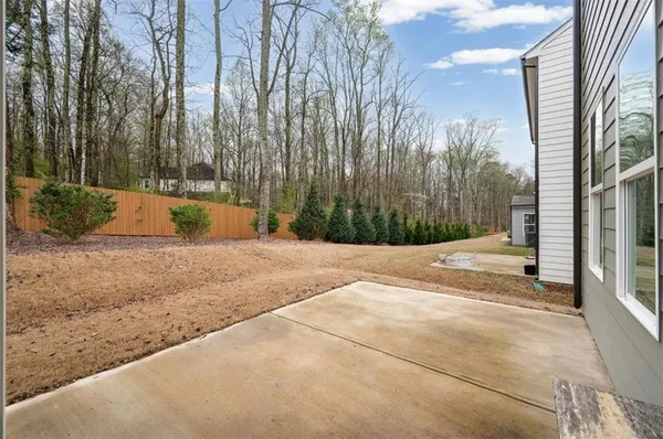a view of backyard space