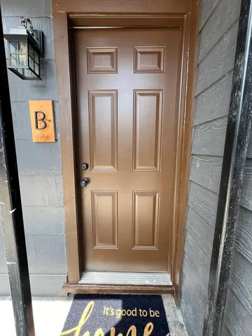 a view of front door