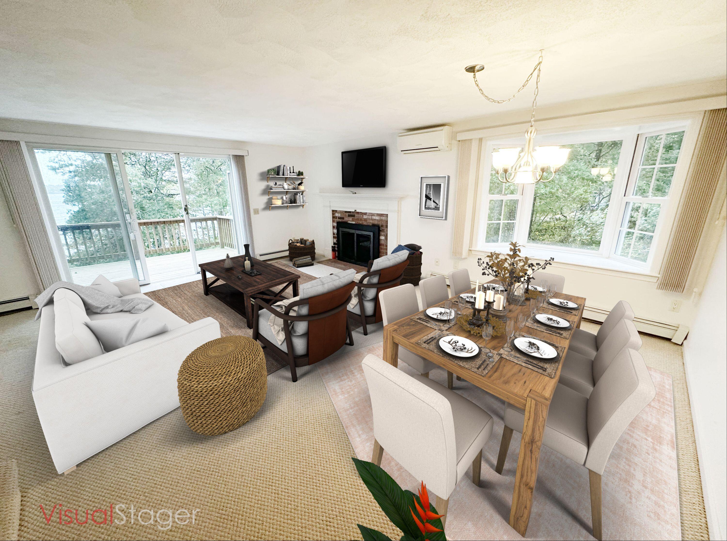 1 Calico Circle, Unit 1 Dennis, MA 02639 - Photo 16 of 52 a living room with furniture and a flat screen tv