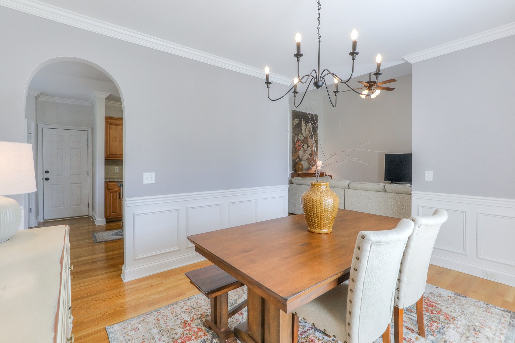 711 Heritage Road Lebanon, TN 37087 - Photo 13 of 49 a view of a dining room with furniture and a chandelier