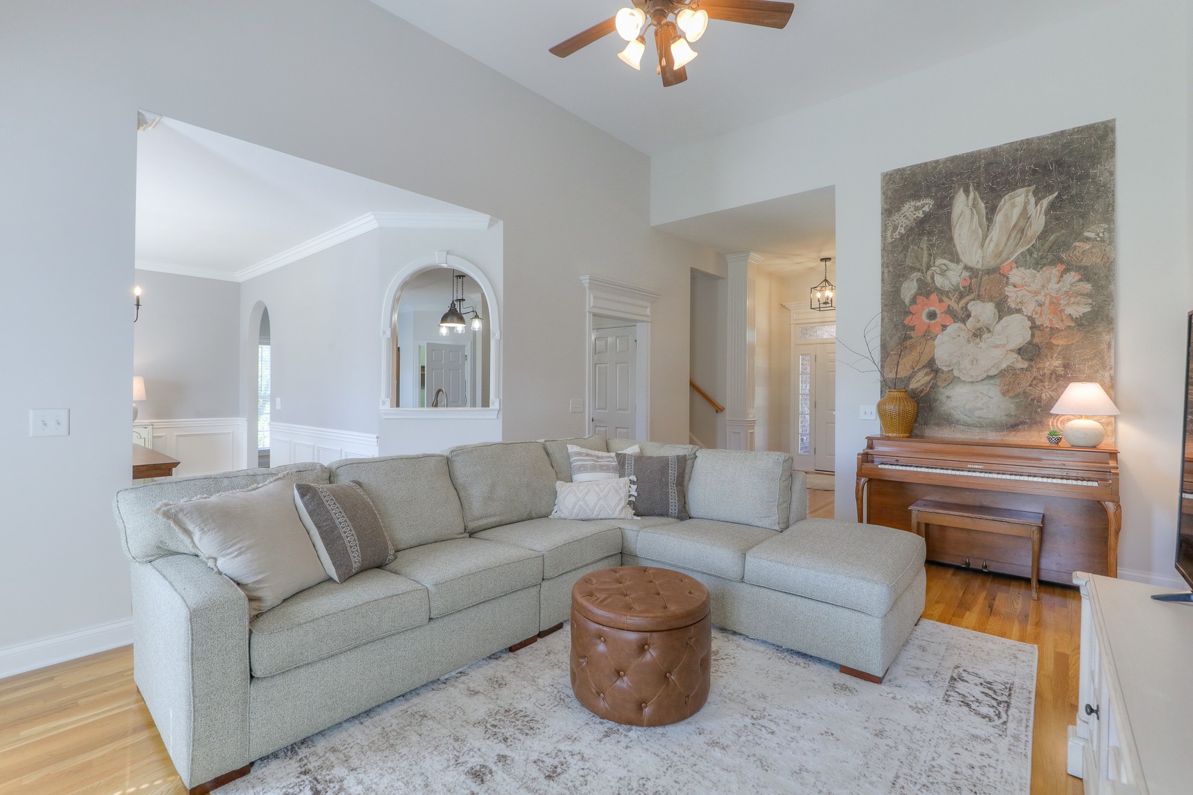 711 Heritage Road Lebanon, TN 37087 - Photo 10 of 49 a living room with furniture and a fireplace