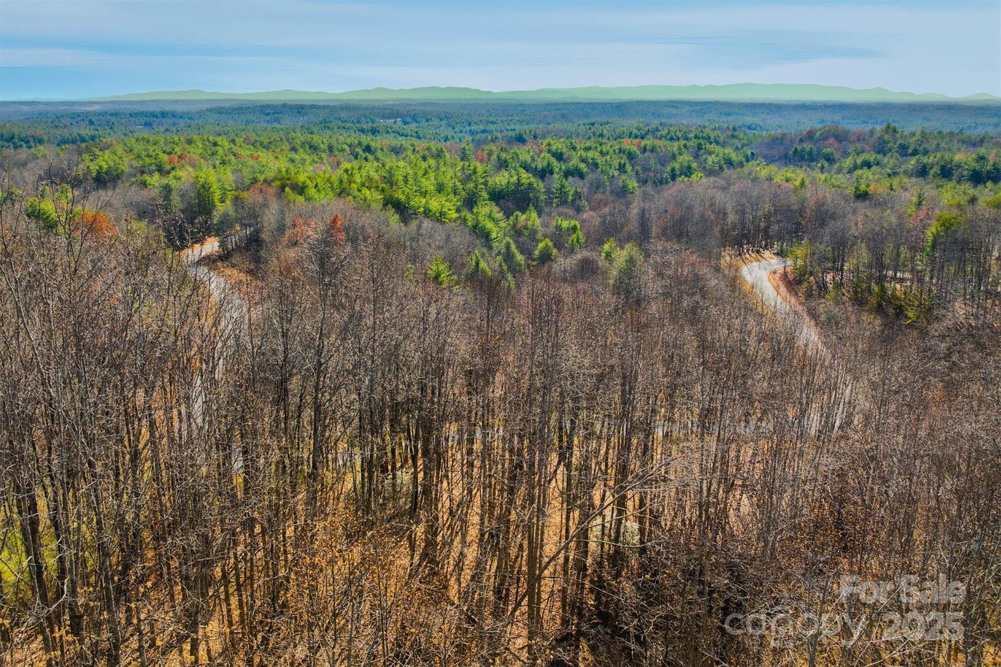 a view of a lake with a city