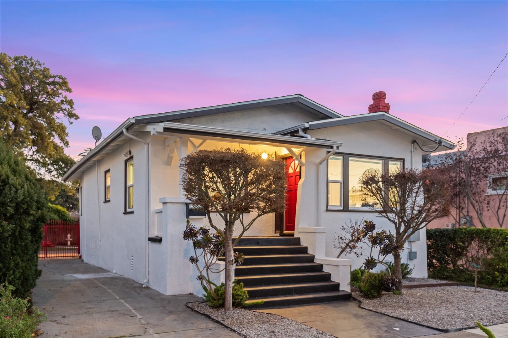 1524 Blake Street Berkeley, CA 94703 - Photo 3 of 59 Bungalow with a chimney and stucco siding