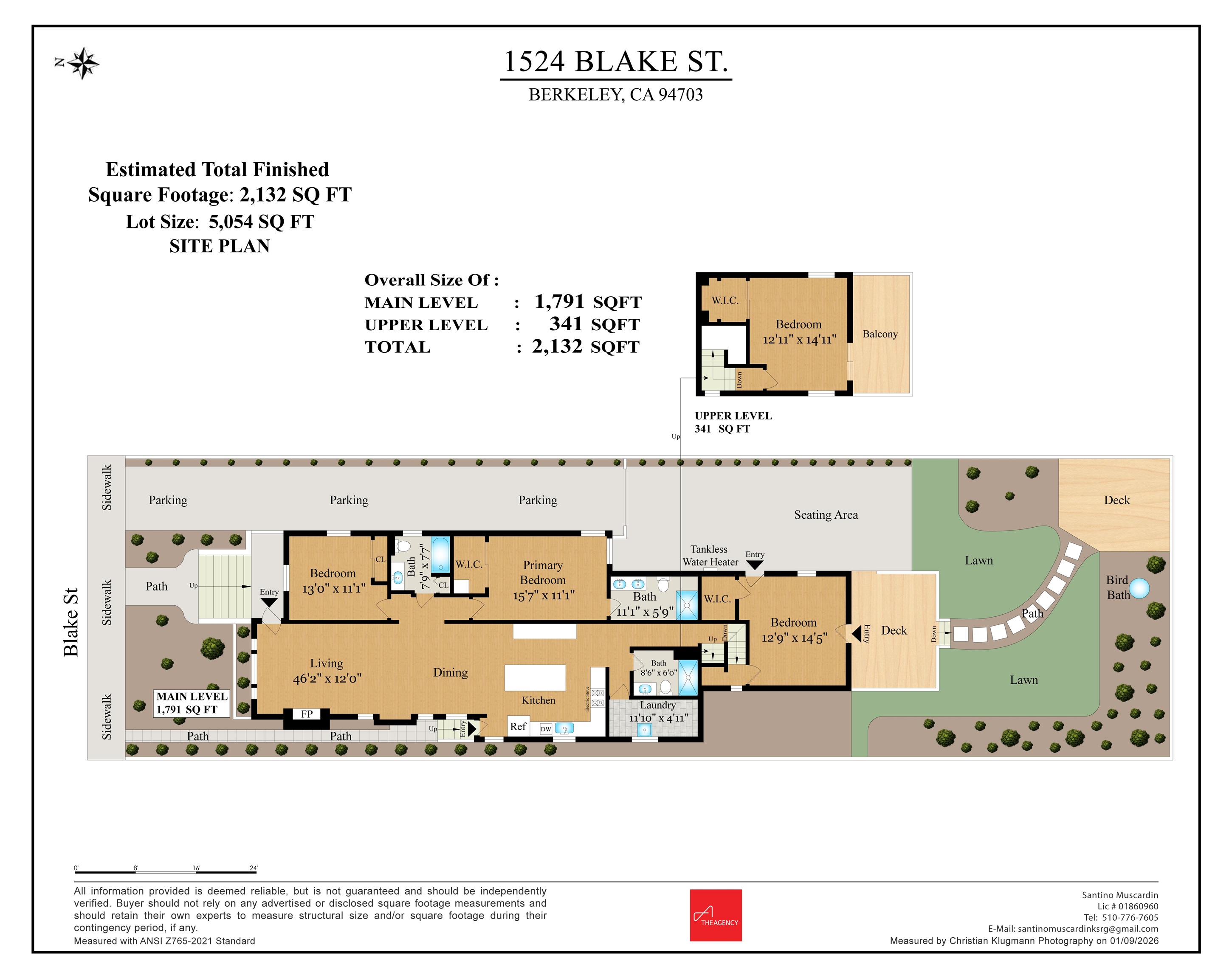 1524 Blake Street Berkeley, CA 94703 - Photo 50 of 59 View of room layout