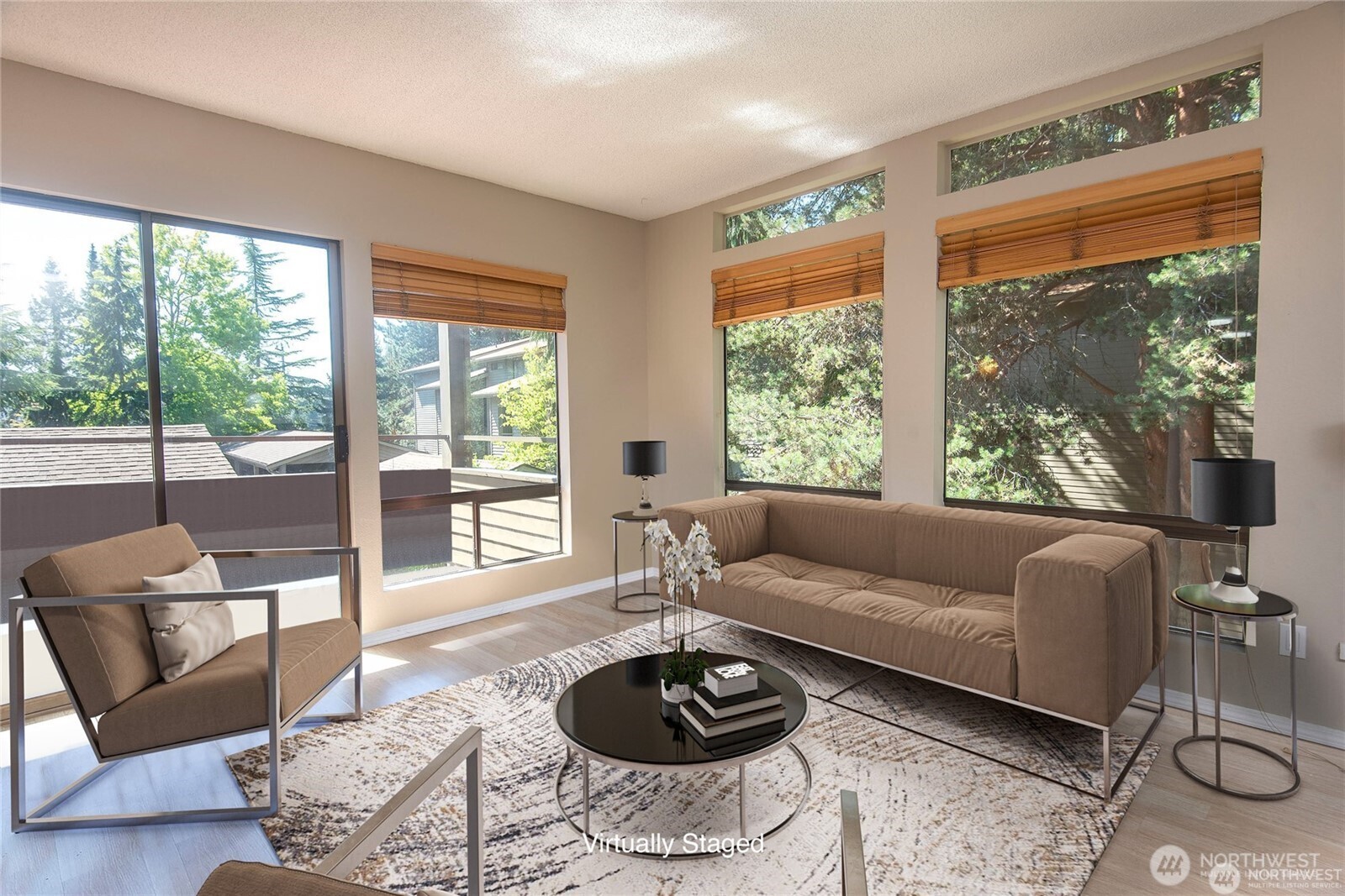 134 Southwest 116th Street, Unit H21 Seattle, WA 98146 - Photo 4 of 16 a living room with furniture and a large window
