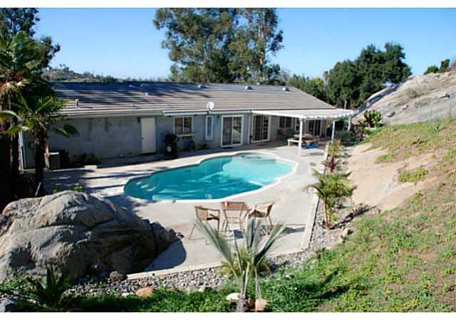 520 Amigos Road Ramona, CA 92065 - Photo 15 of 17 Back yard showing Pool, Spa & Patio.