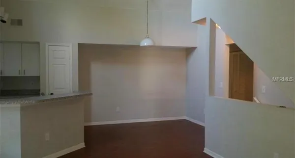 a view of cabinets and entryway