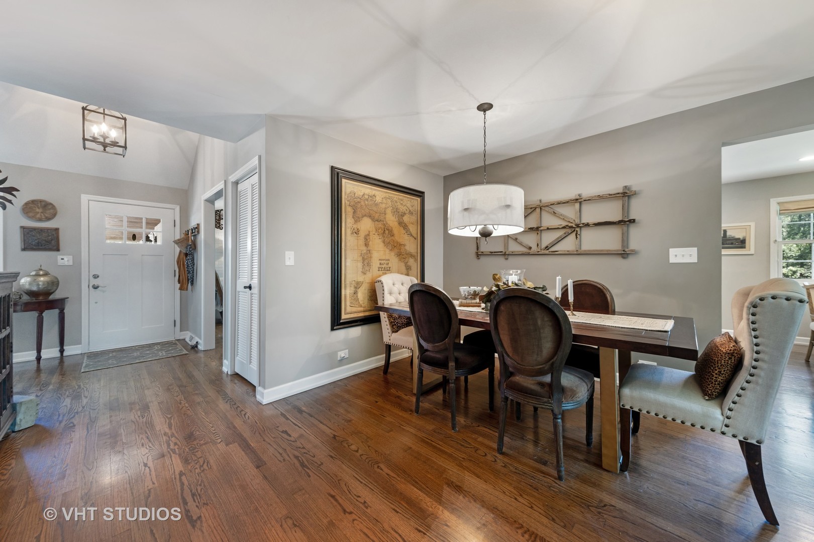 1305 Gamon Road Wheaton, IL 60189 - Photo 16 of 30 a view of a dining room with furniture window and wooden floor