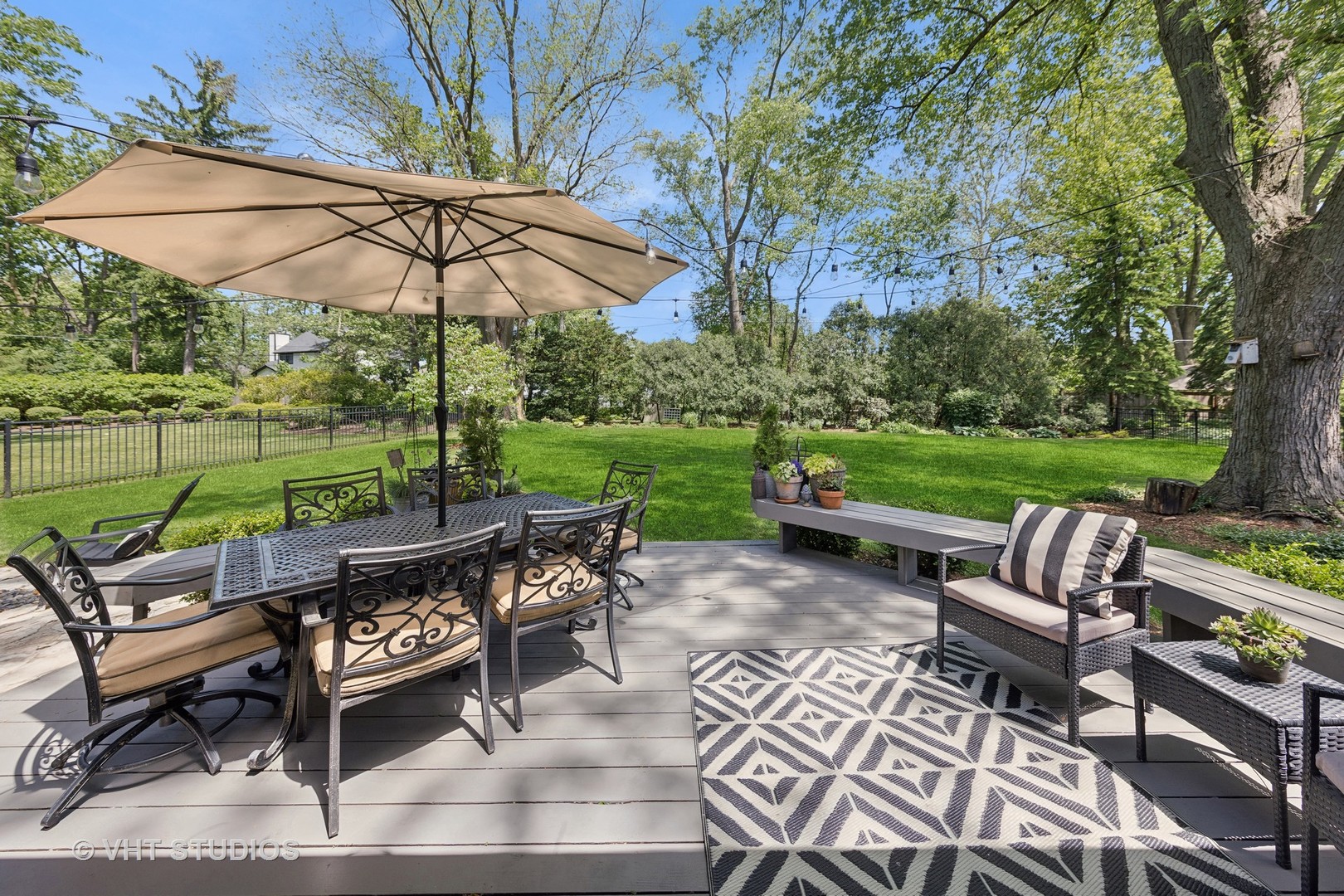 1305 Gamon Road Wheaton, IL 60189 - Photo 6 of 30 an outdoor sitting area with furniture and a garden