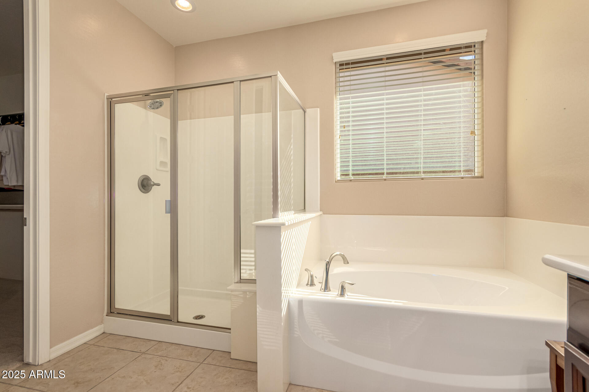 3294 North Springfield Street Buckeye, AZ 85396 - Photo 19 of 43 a bathroom with a bathtub and a shower