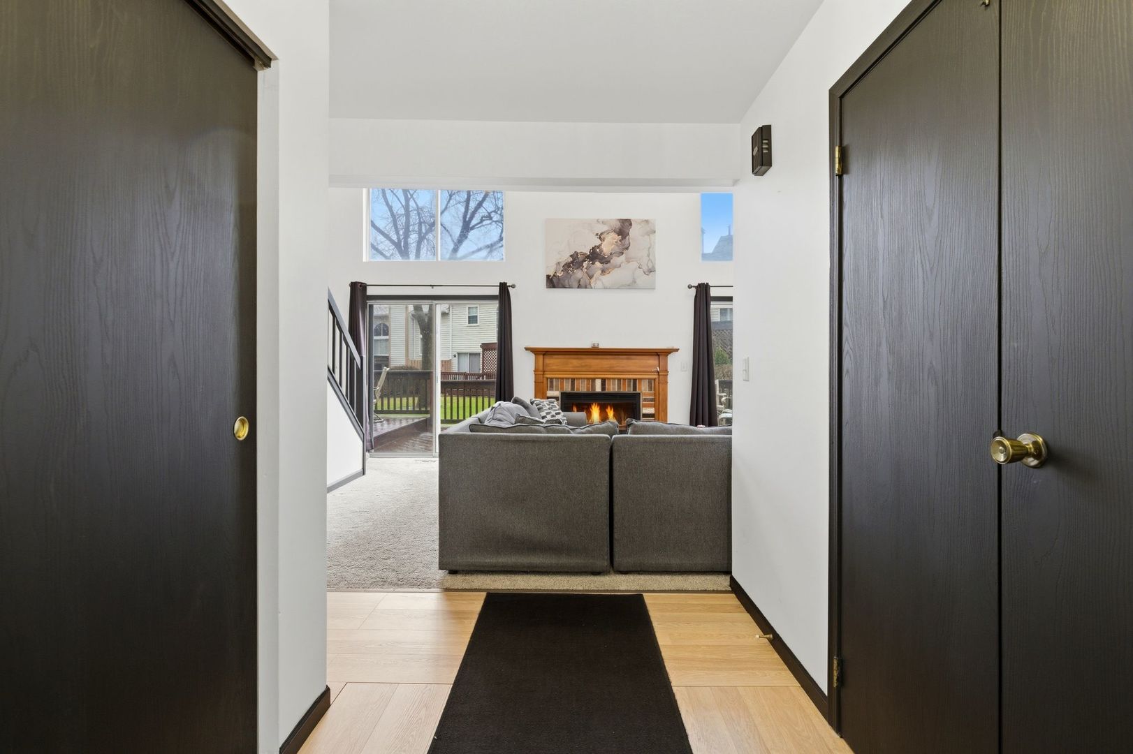 450 Ascot Lane Streamwood, IL 60107 - Photo 5 of 27 a view of a hallway with workspace and window