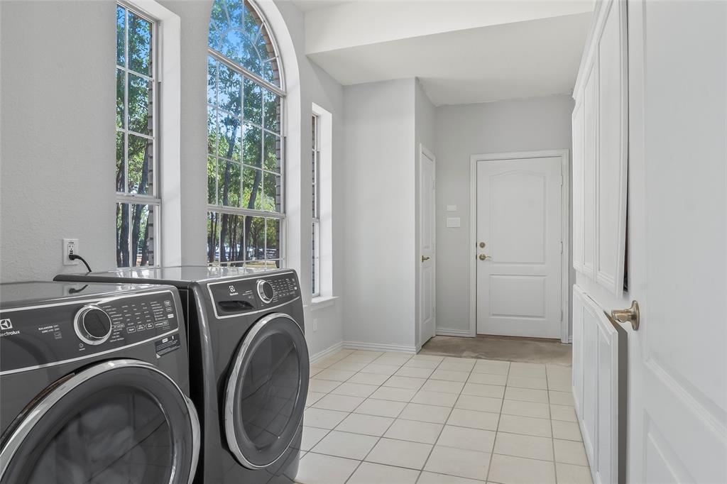 1082 Post Oak Road Copper Canyon, TX 76226 - Photo 24 of 40 a view of a storage & utility room with washer and dryer