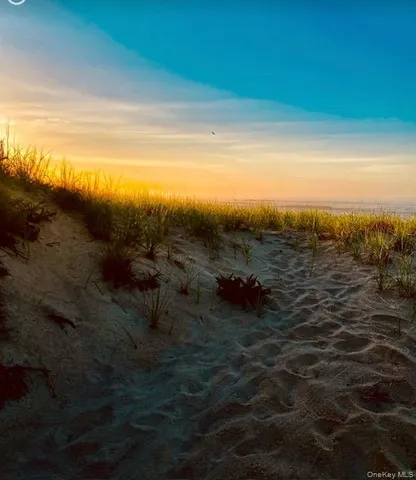a view of an ocean and beach