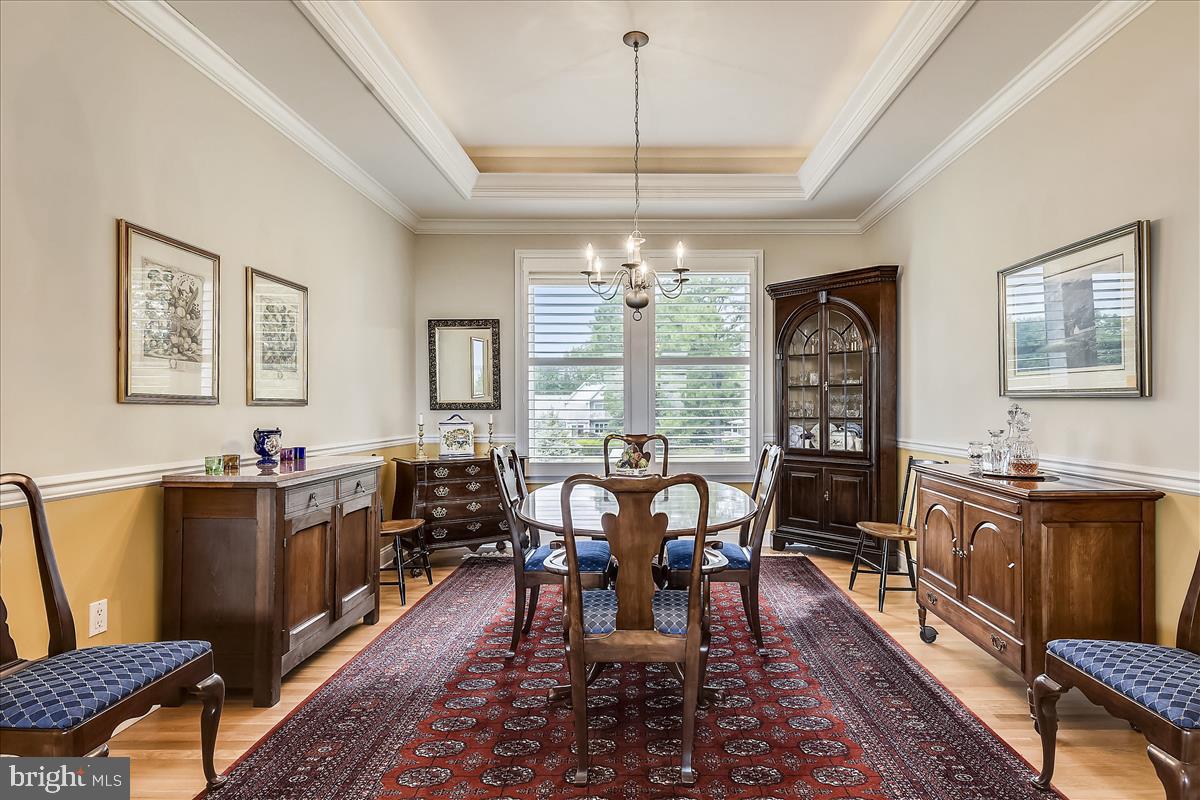 207 Riverview Road Stevensville, MD 21666 - Photo 14 of 49 Formal Dining w/Tray Ceiling & Accent Lighting