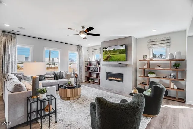 a kitchen with counter space dining table and stainless steel appliances