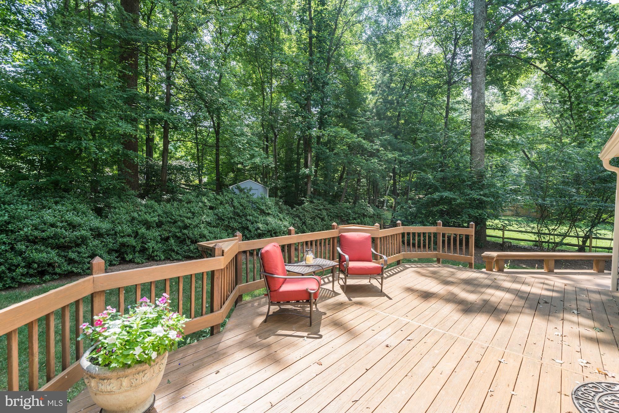12306 Cannonball Road Fairfax, VA 22030 - Photo 11 of 30 Wonderful decking amid treed lot