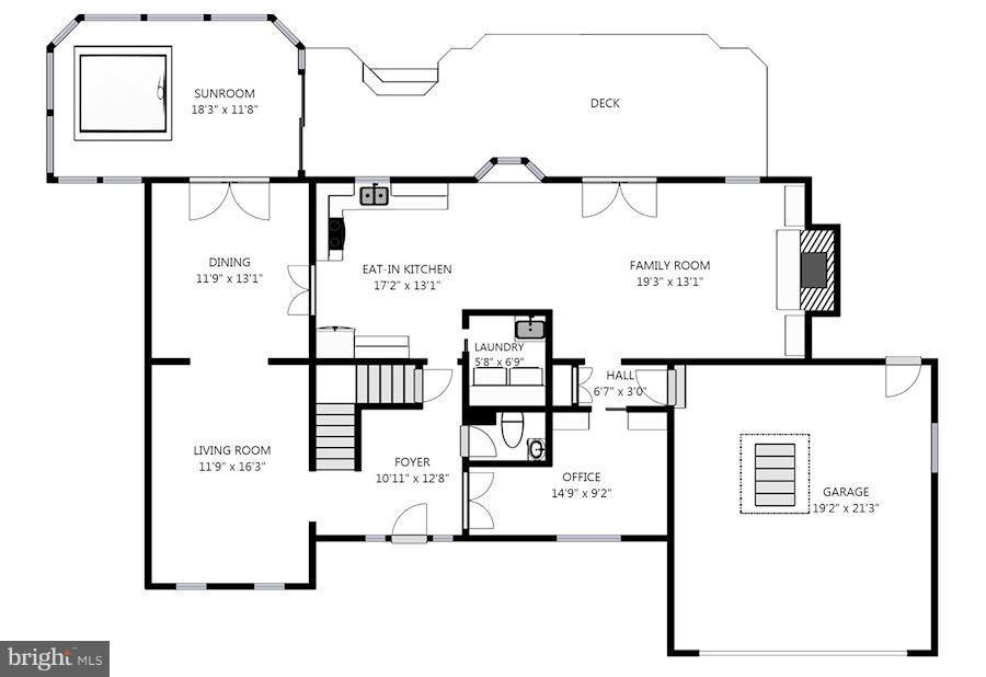 12306 Cannonball Road Fairfax, VA 22030 - Photo 28 of 30 Main level floor plan