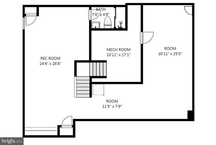 12306 Cannonball Road Fairfax, VA 22030 - Photo 30 of 30 Lower level floor plan