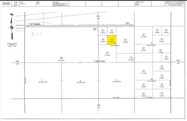 $50,000 | 7300 East Mt Emma Road, Littlerock, CA 93543
