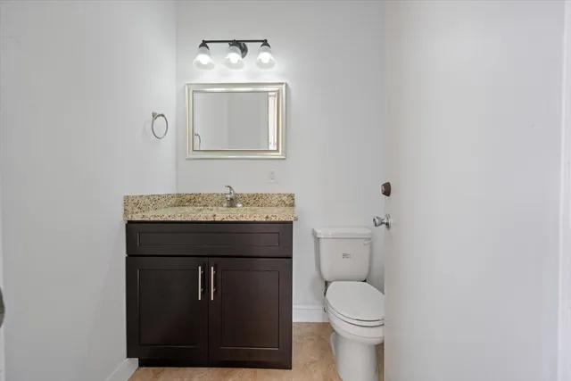 a view of a park with slide