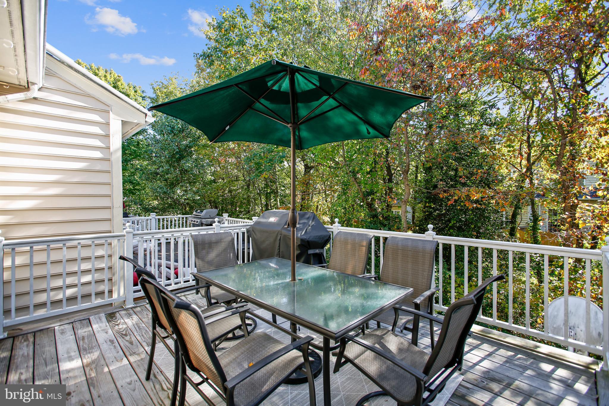 11489 Heritage Commons Way Reston, VA 20194 - Photo 17 of 54 Wood Deck BACKING TO TREES!!!