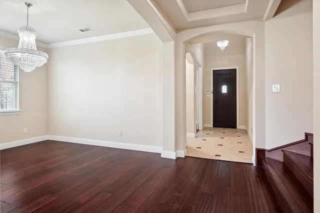 a view of livingroom with furniture and wooden floor