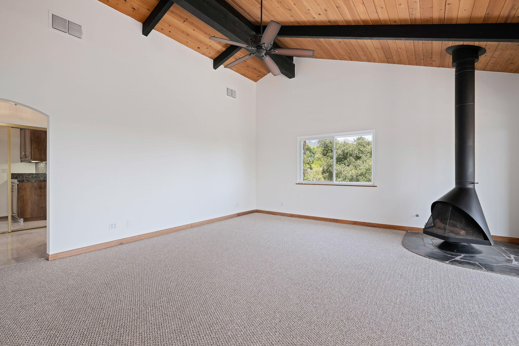 2106 Mt Calvary Road Santa Barbara, CA 93105 - Photo 23 of 66 a view of an empty room with a window