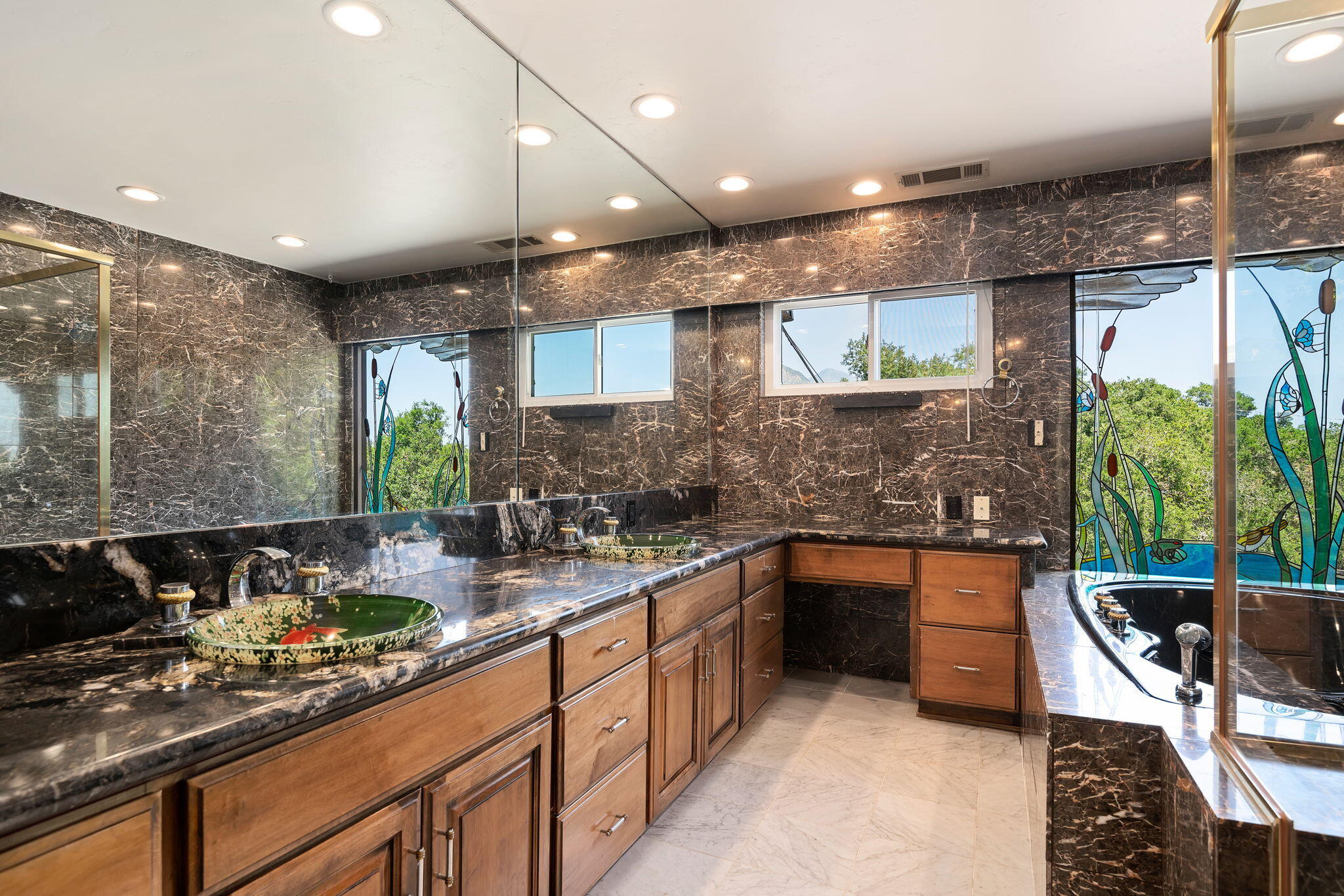 2106 Mt Calvary Road Santa Barbara, CA 93105 - Photo 28 of 66 a kitchen with stainless steel appliances granite countertop sink stove and cabinets