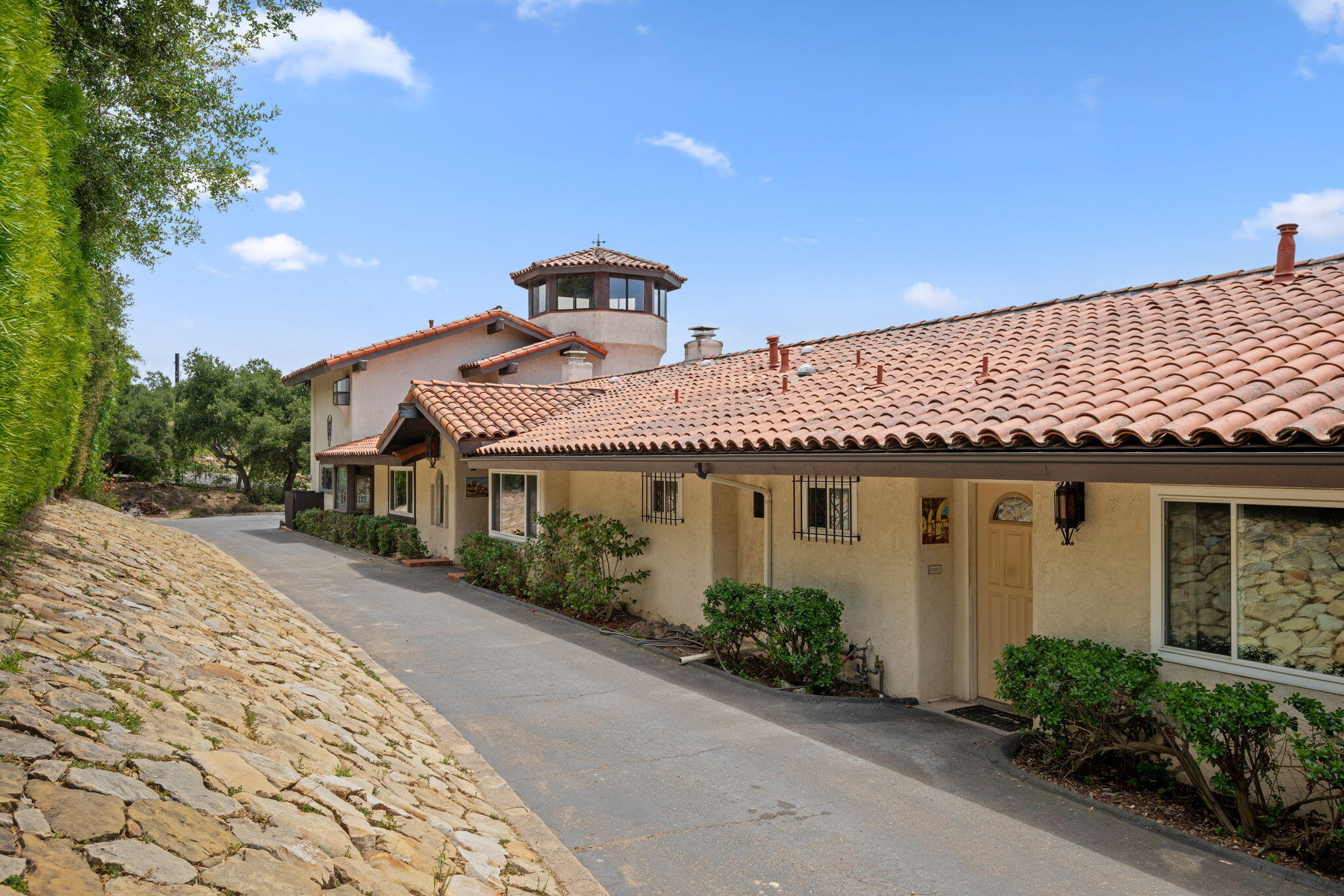 2106 Mt Calvary Road Santa Barbara, CA 93105 - Photo 5 of 66 a front view of a house with garden