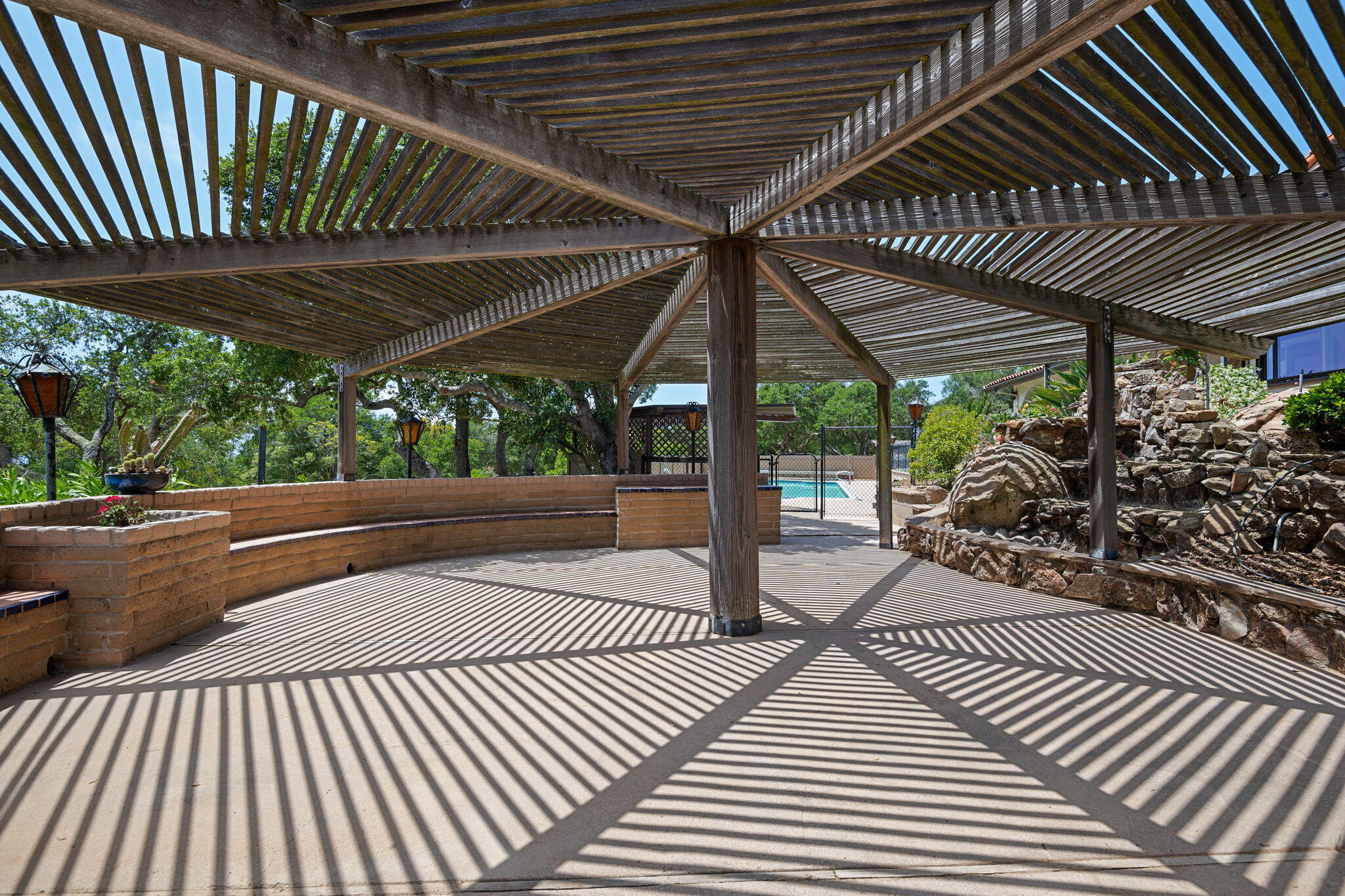 2106 Mt Calvary Road Santa Barbara, CA 93105 - Photo 57 of 66 a view of a backyard with sitting area