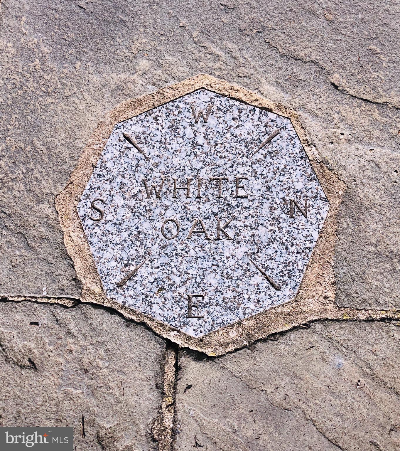 21943 St Louis Road Middleburg, VA 20117 - Photo 5 of 49 Compass stone by front door with words White Oak