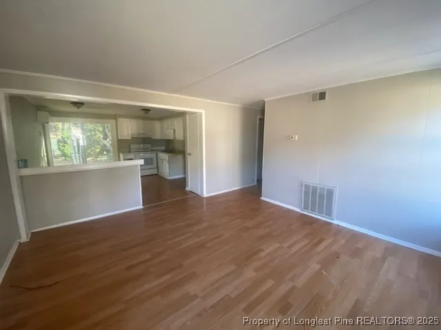 wooden floor in an empty room