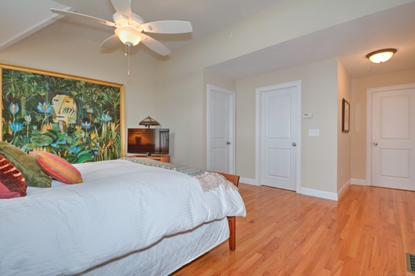 13 C Trail Ridge Way, Unit 47AR Harvard, MA 01451 - Photo 20 of 30 a bedroom with a large bed and a chandelier