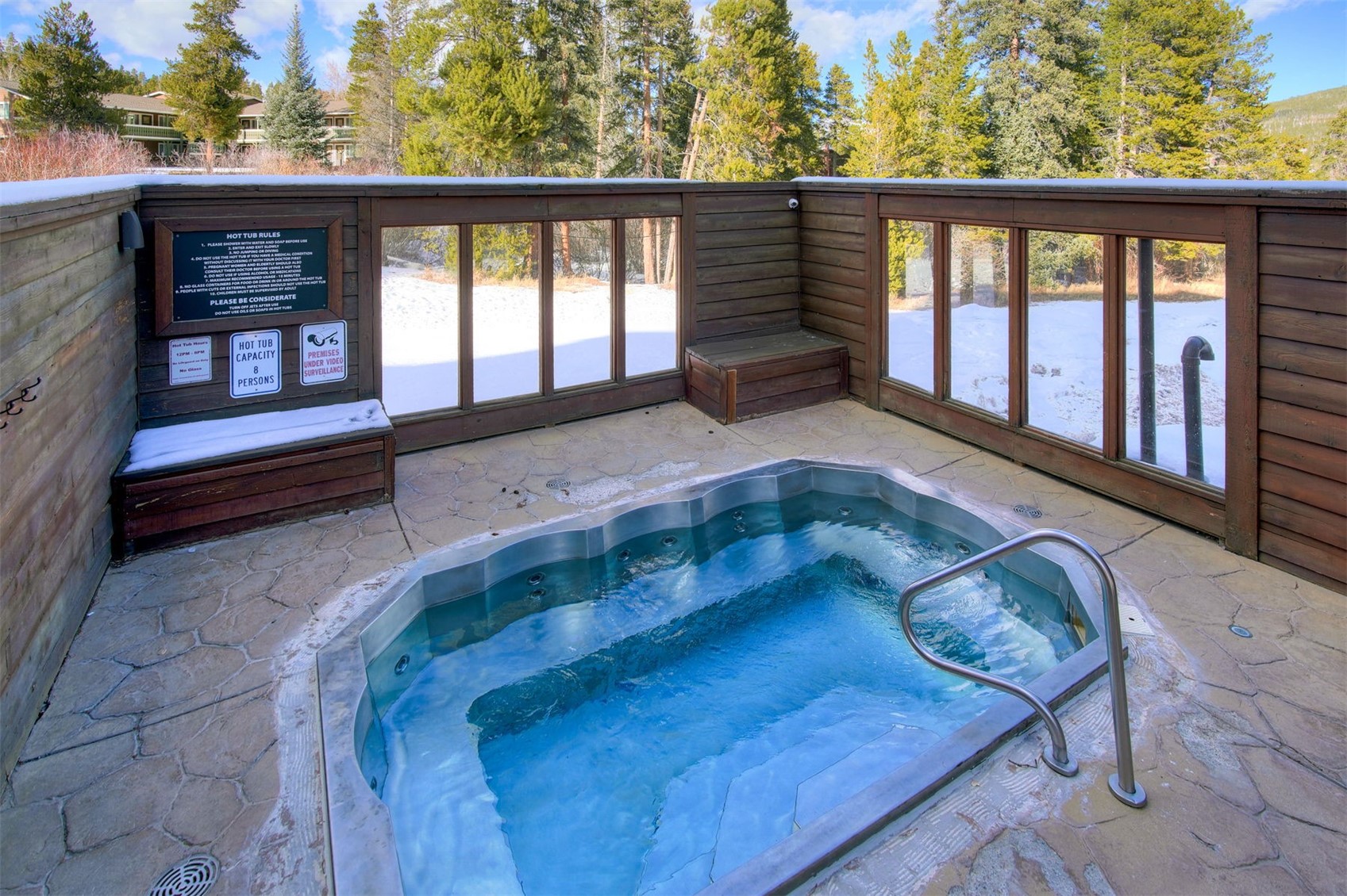 400 4 O Clock Road, Unit A Breckenridge, CO 80424 - Photo 28 of 31 View of swimming pool featuring an in-ground hot tub