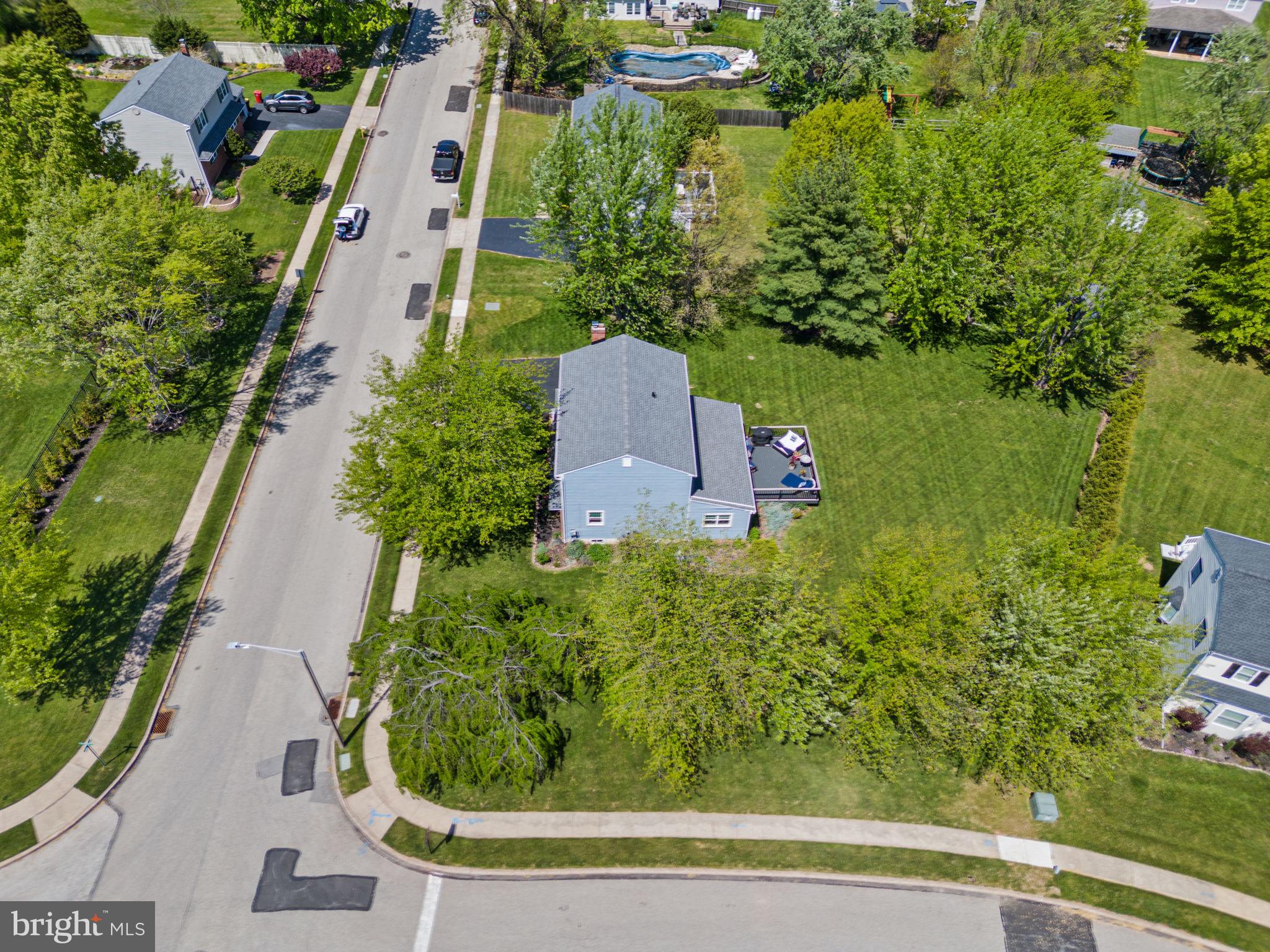182 Wagon Wheel Road Norristown, PA 19403 - Photo 3 of 44 an aerial view of residential house with outdoor space and trees all around