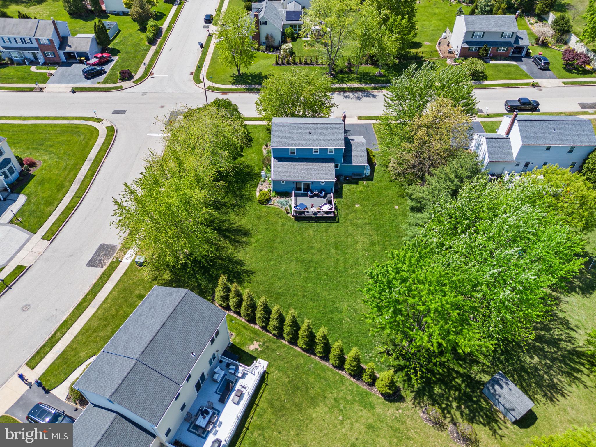 182 Wagon Wheel Road Norristown, PA 19403 - Photo 44 of 44 an aerial view of a house with a garden