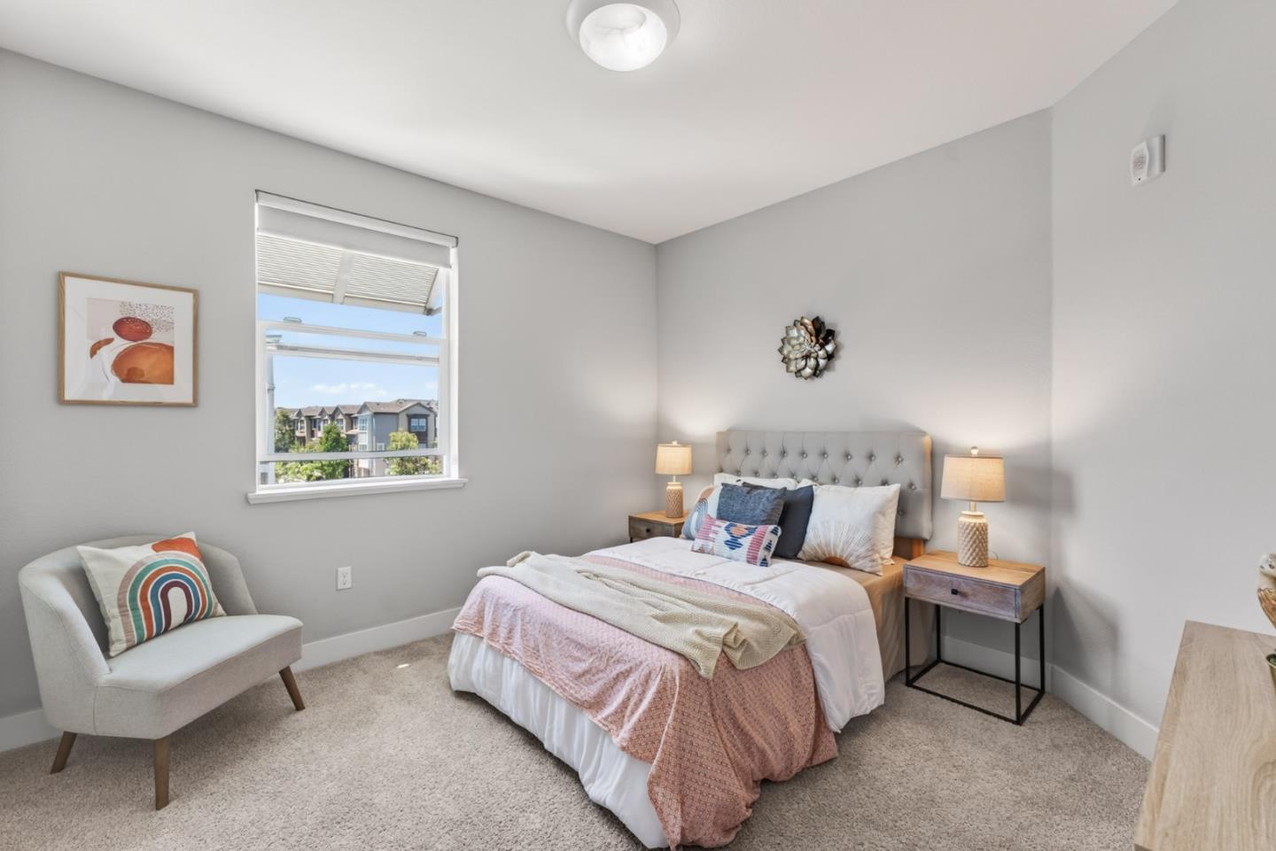 202 Market Street Milpitas, CA 95035 - Photo 10 of 30 a bedroom with a bed and a couch