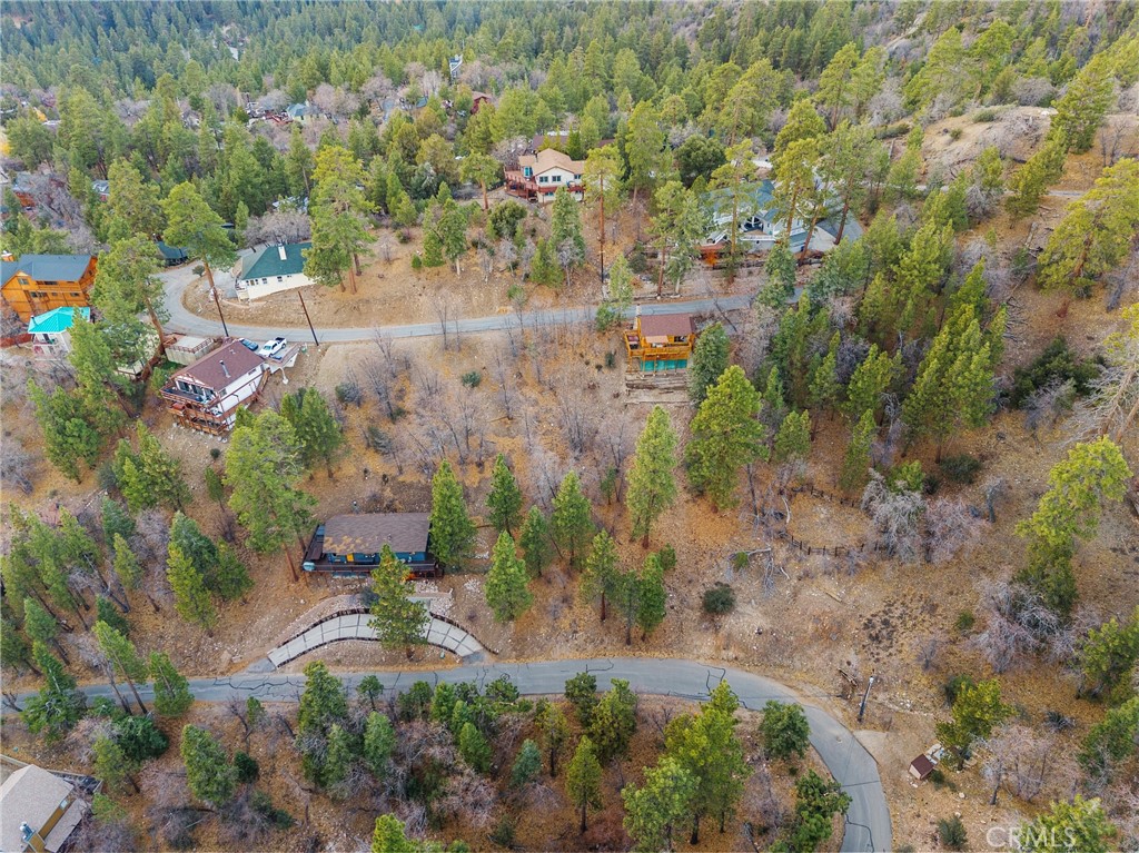 1237 Ridge Road Fawnskin, CA 92333 - Photo 15 of 28 an aerial view of residential house with outdoor space