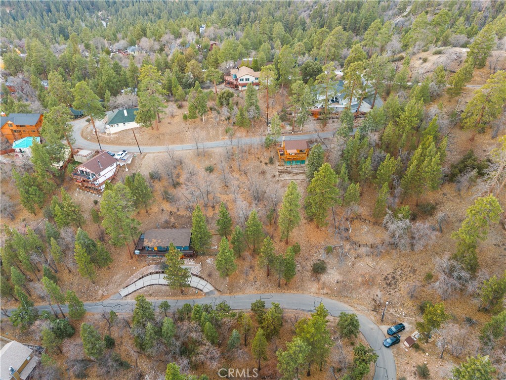 1237 Ridge Road Fawnskin, CA 92333 - Photo 16 of 28 a aerial view of a houses with yard