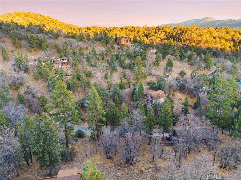 1237 Ridge Road Fawnskin, CA 92333 - Photo 22 of 28 a view of a city with mountains in the background