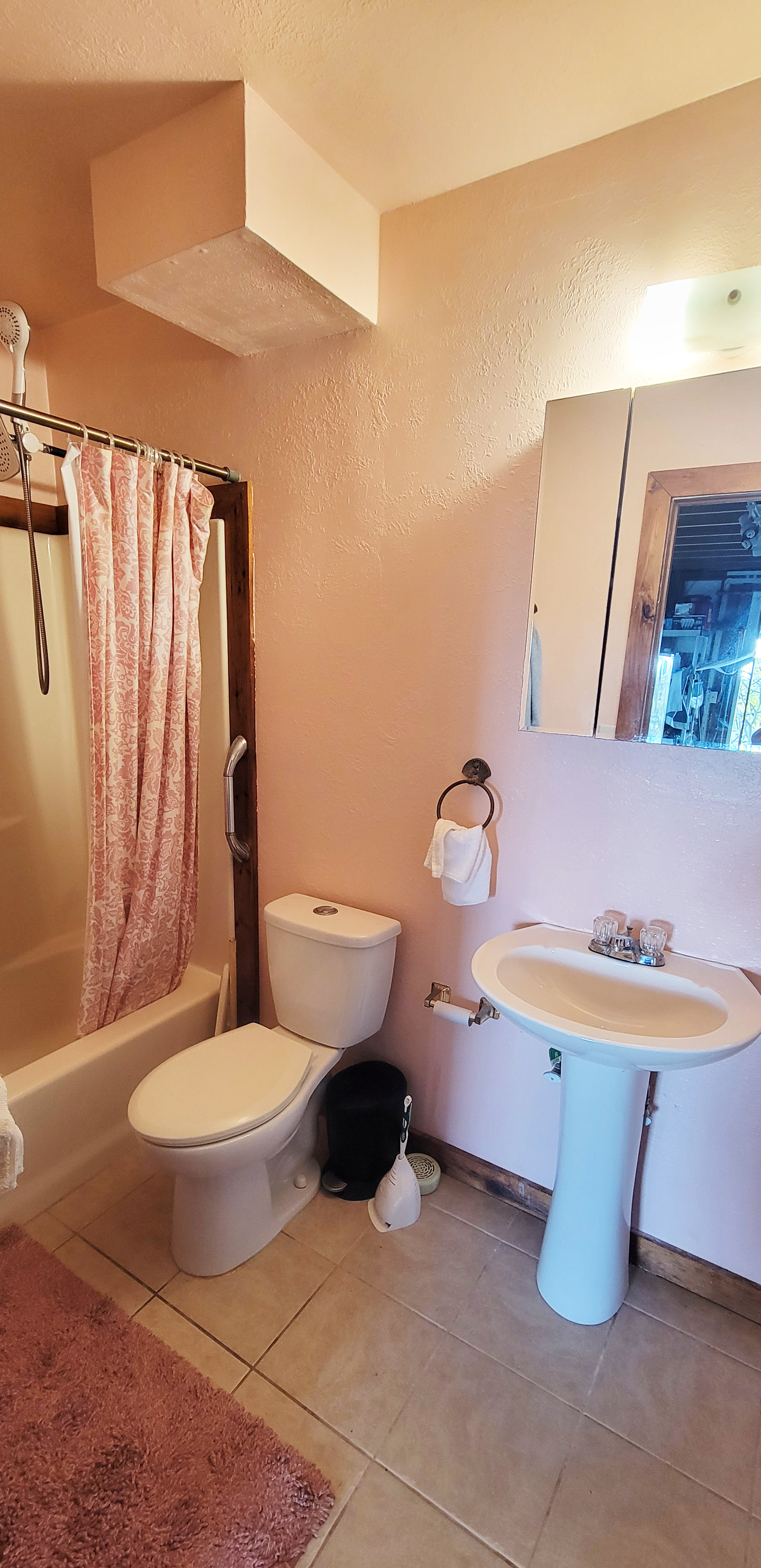 88-1520 Ehiku Avenue Captain Cook, HI 96704 - Photo 18 of 29 a bathroom with a toilet sink and mirror