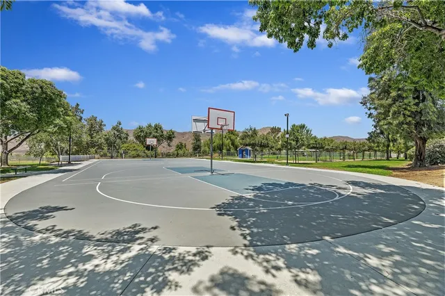 a view of a basketball court