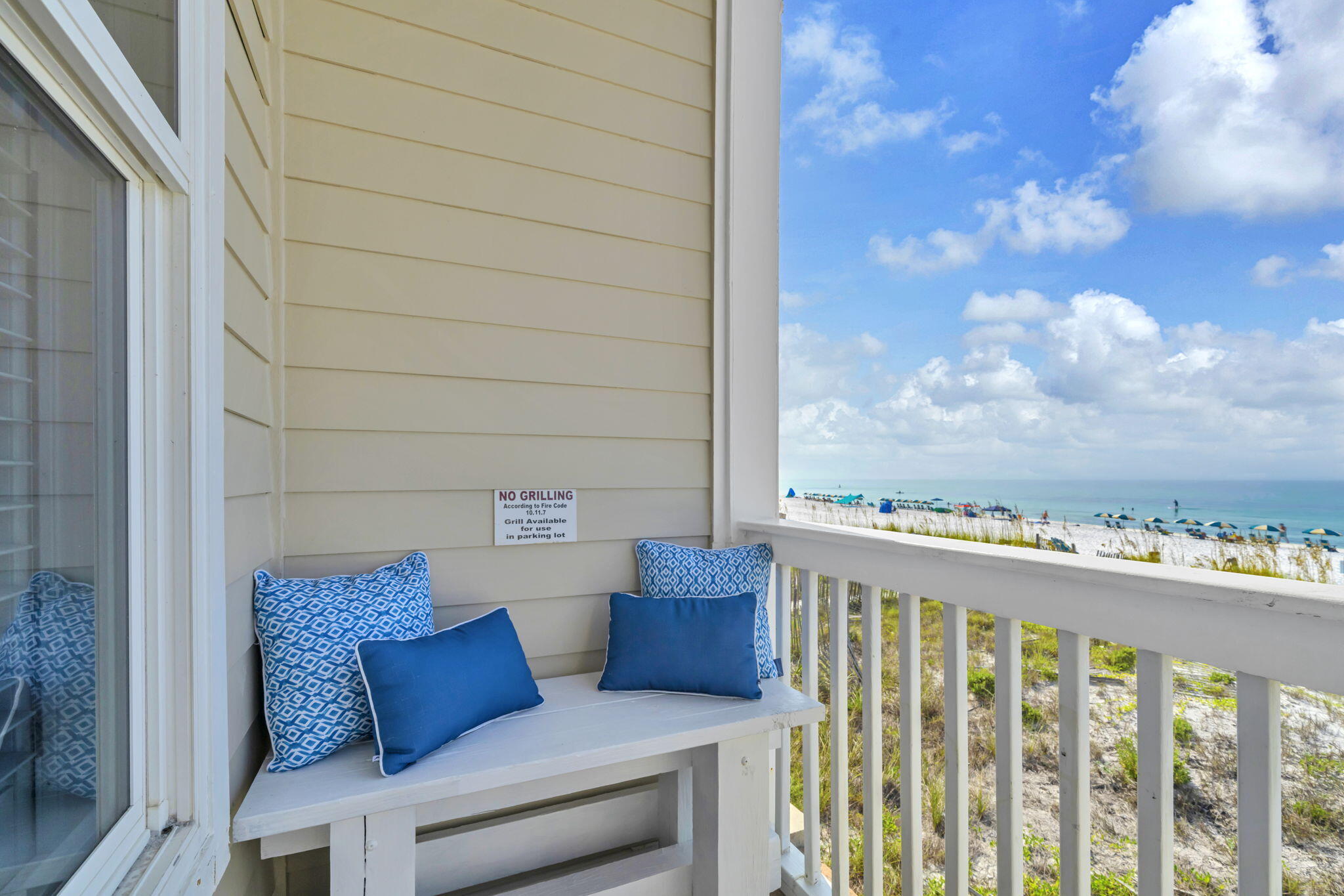 613 Eastern Lake Road, Unit 3 Santa Rosa Beach, FL 32459 - Photo 3 of 38 a view of a balcony with furniture