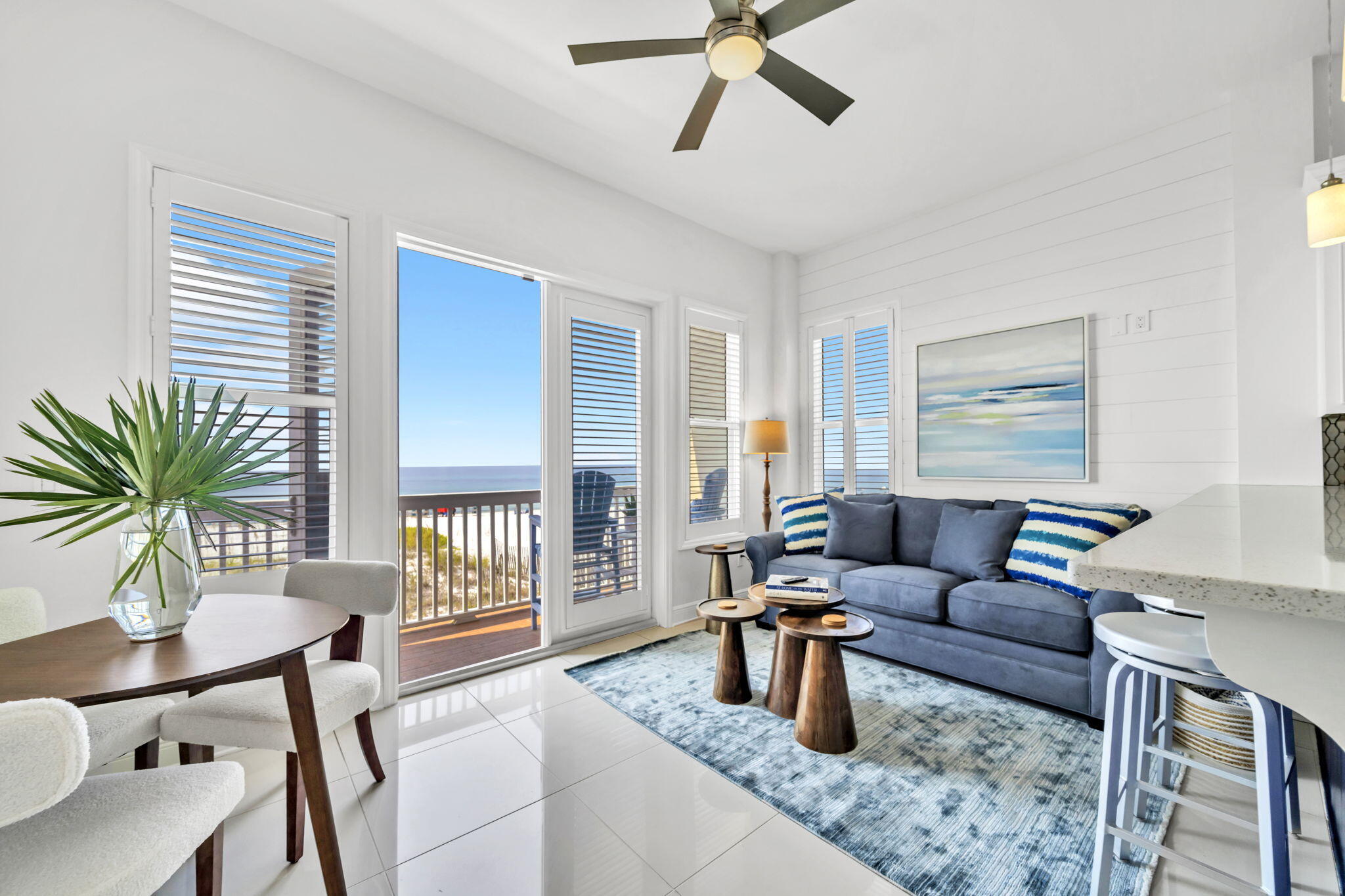 613 Eastern Lake Road, Unit 3 Santa Rosa Beach, FL 32459 - Photo 4 of 38 a living room with furniture and a potted plant