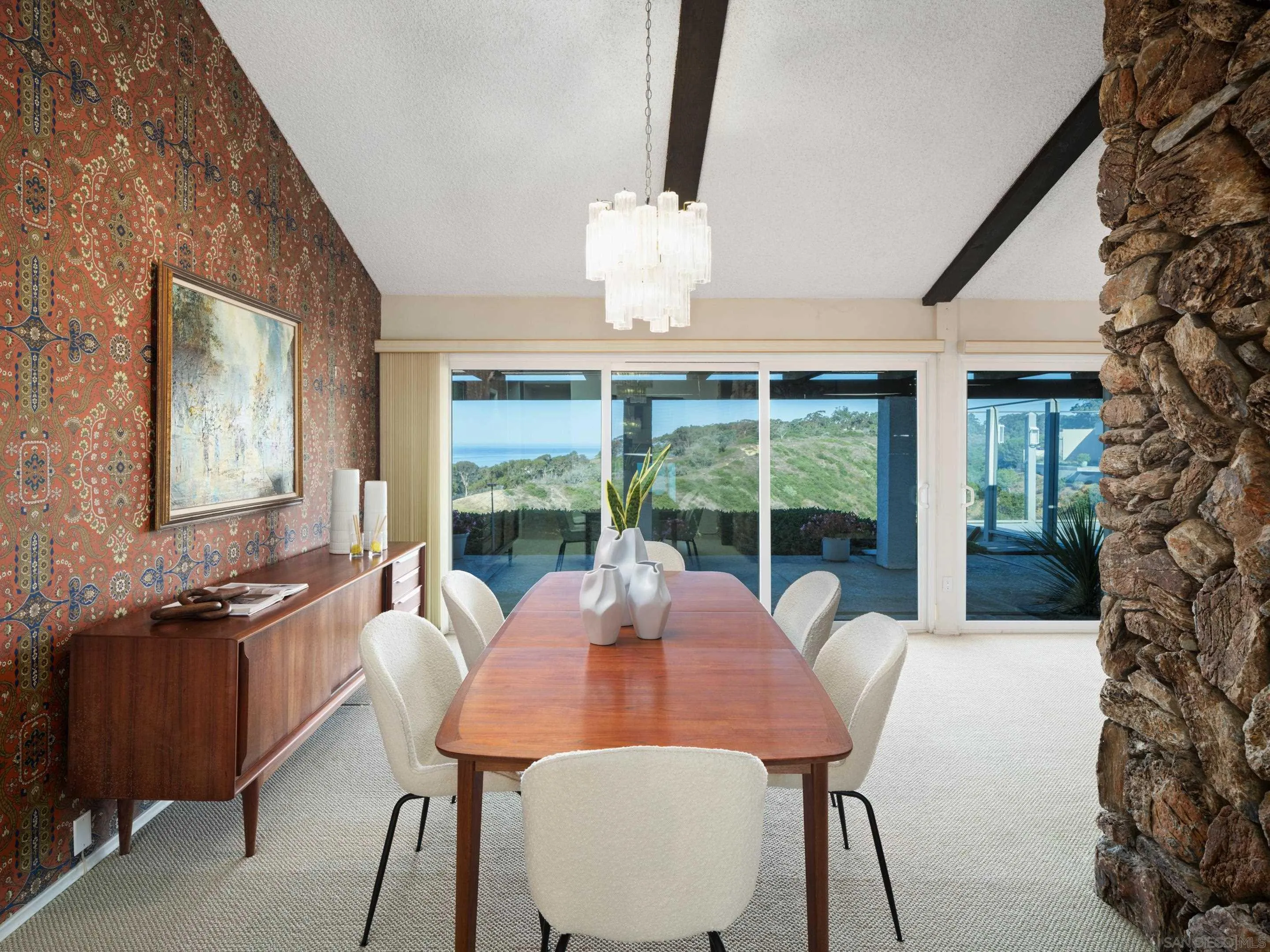 8568 Prestwick Drive La Jolla, CA 92037 - Photo 14 of 39 a view of a dining room with furniture window and outside view