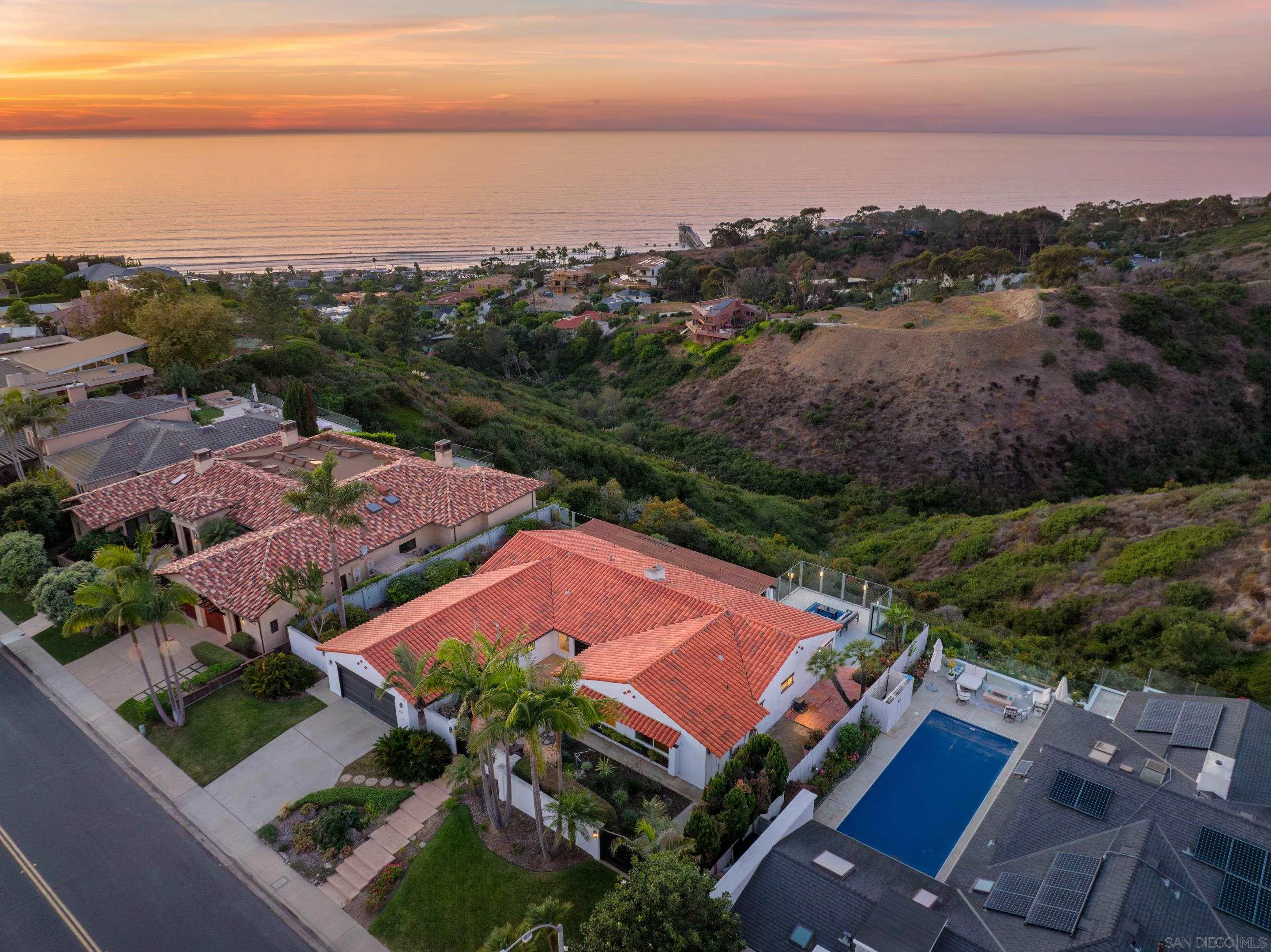 8568 Prestwick Drive La Jolla, CA 92037 - Photo 38 of 39 an aerial view of residential houses with outdoor space and ocean view