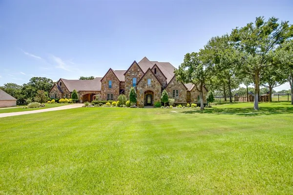 a view of yard with tree and green space