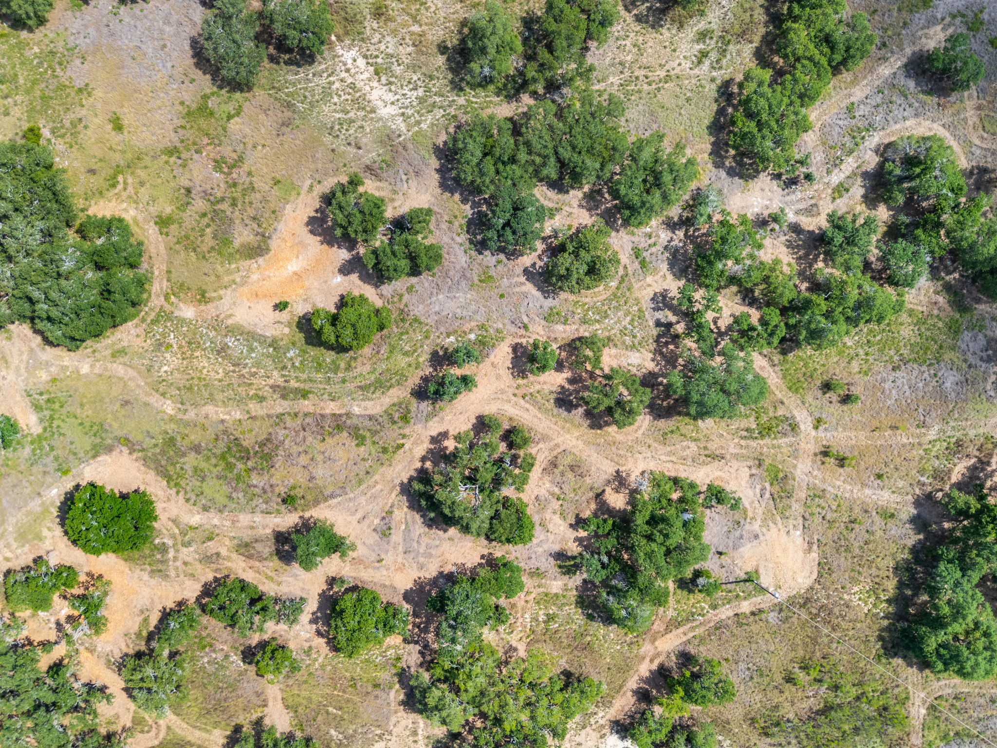 5385 Ranch Road 165 Blanco, TX 78606 - Photo 33 of 40 Aerial view reveals abundant natural tree cover, ready for your vision.