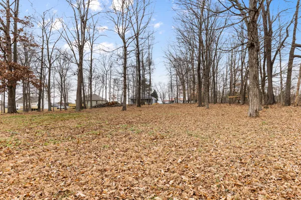 a view of snow on a field